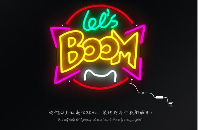 字母霓虹燈發光字效果圖