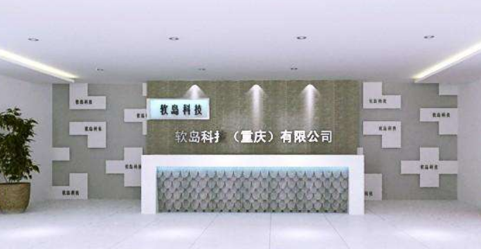 網(wǎng)絡(luò)公司現(xiàn)代風(fēng)格公司前臺(tái)形象墻設(shè)計(jì)效果圖片