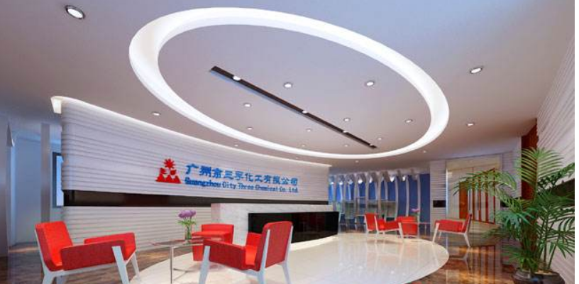 科技科幻空間立體辦公室壁紙 logo 藍色科技感幾何墻