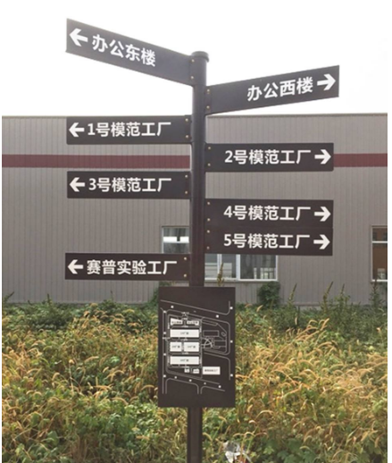 導視牌指路牌告示牌戶外萬向牌立柱立桿標識牌分流牌多功能指引牌