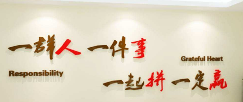 3d亞克力立體墻貼團隊勵志標語公司辦公室企業文化墻