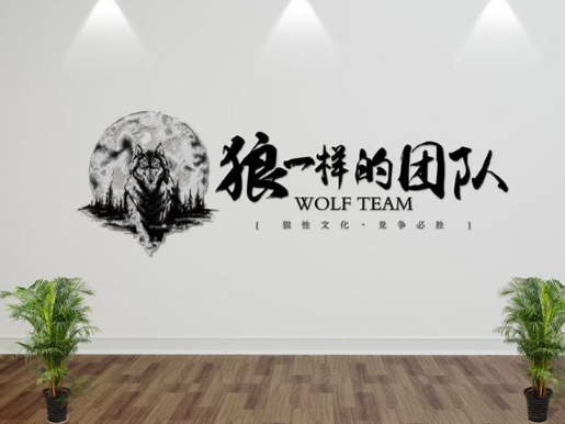 3d亞克力水晶立體墻貼企業文化墻辦公室公司商務團隊勵志