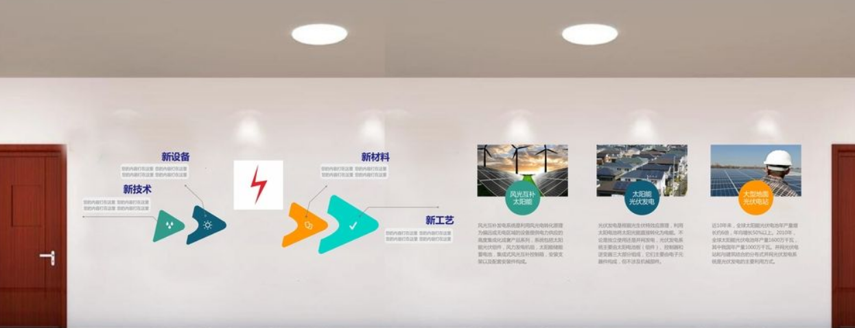 辦公室走廊文化墻效果圖