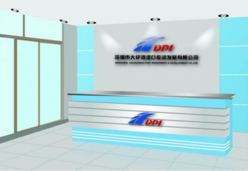 公司前臺內部企業文化墻請手繪師傅畫出來的效果
