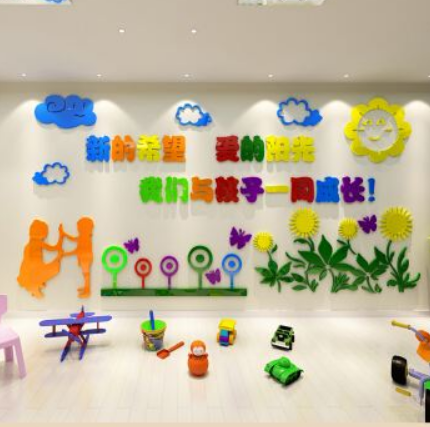 幼兒園墻面裝飾教室走廊樓梯文化墻布置輔導(dǎo)班兒童房3d立體