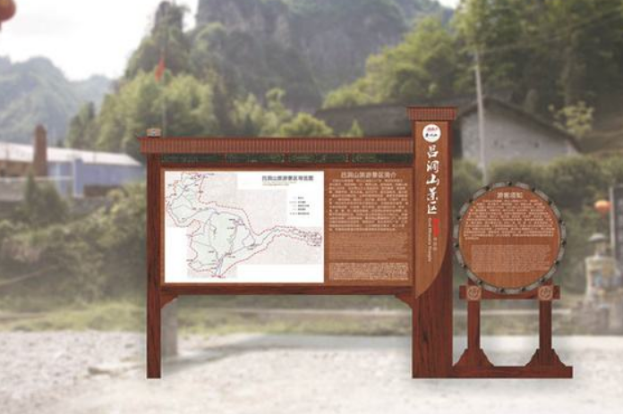 景區(qū)導(dǎo)視牌效果圖