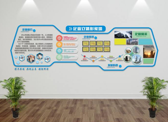 中國提供獨家原創微立體企業文化墻照片墻公司形象墻造型布置