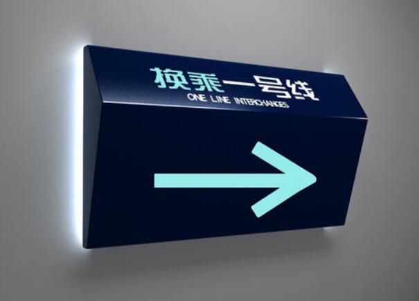 地鐵導視牌制作效果圖