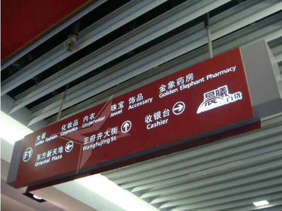 華聯(lián)商場導(dǎo)視牌制作效果圖