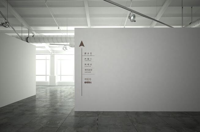 中學學校導視牌制作效果圖