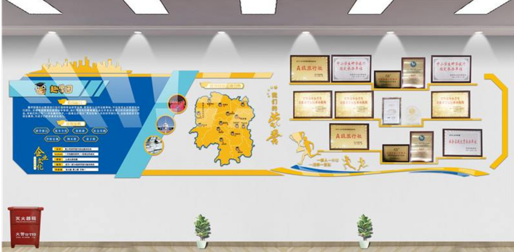 展示文化墻勵志墻貼辦公室企業公司照片墻