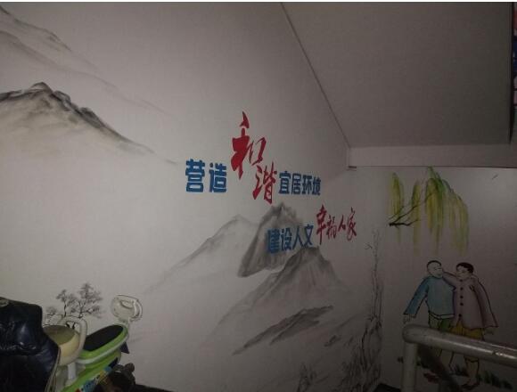 黨建文化墻彩繪制作效果圖