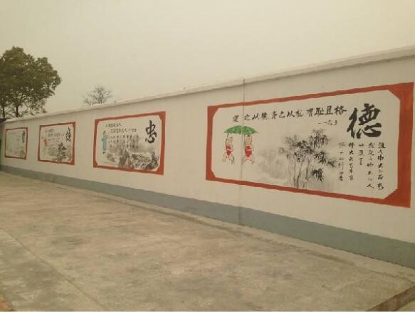 文化社區街道文化墻制作效果圖