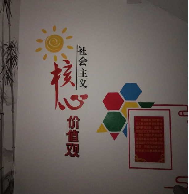 北侖公司文化墻彩繪圖片