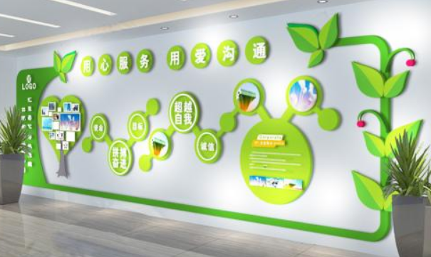 社區文化企業文化墻布置圖片