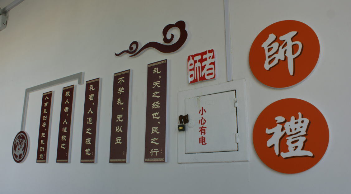 學校走廊文化墻圖片素材