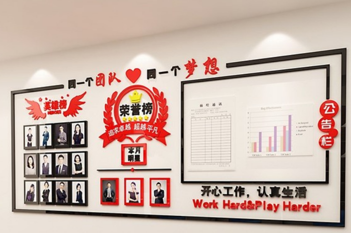 教師辦公室文化墻建設圖片