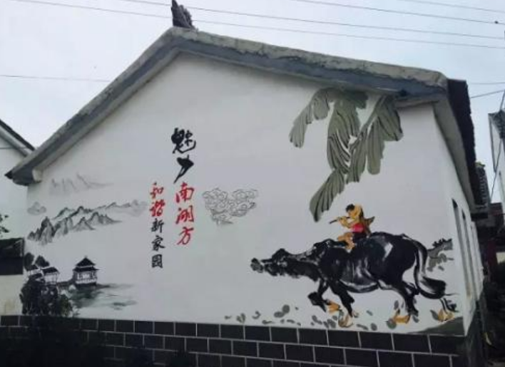 社會(huì)主義新農(nóng)村文化墻美麗新村圖片