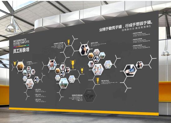 公司文化墻制作效果圖