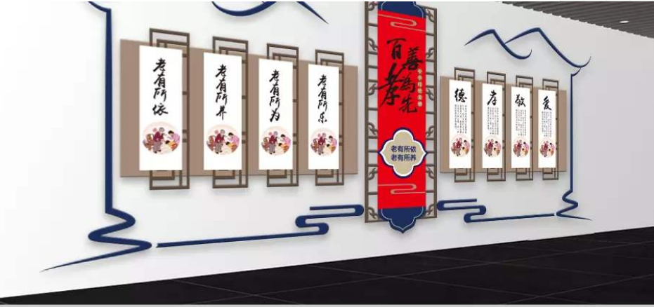 中式古典社區(qū)文化墻小區(qū)文化展示墻