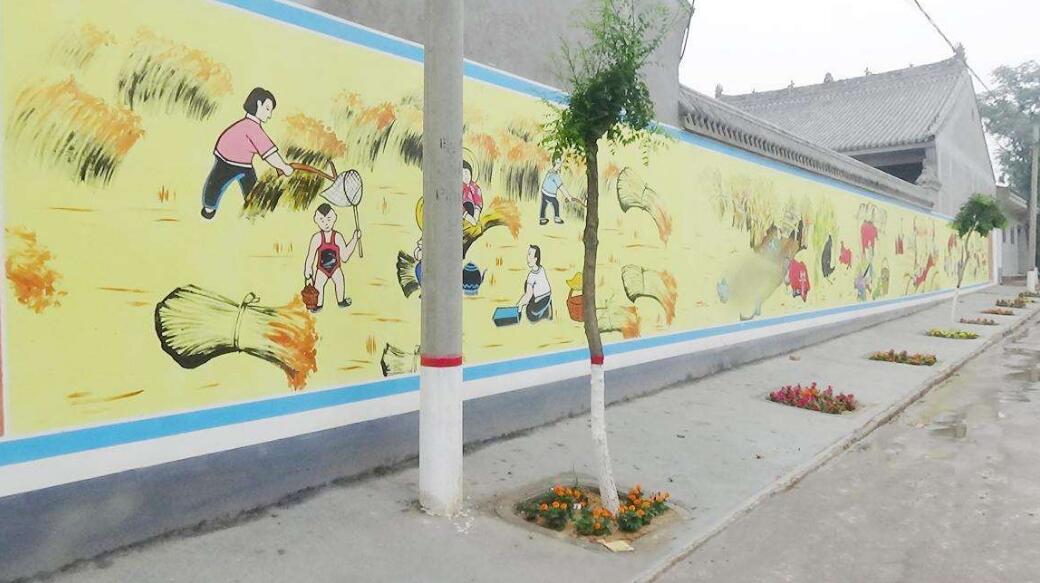 簡約社區街道文化墻制作效果圖