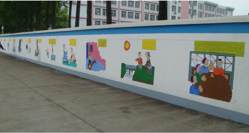 簡約校園文化墻制作效果圖