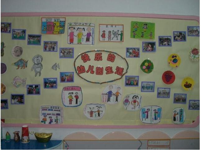 簡約幼兒園文化墻制作效果圖