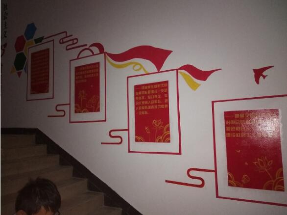 簡約社區樓道文化墻制作效果圖
