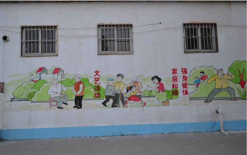 創意農村文化墻彩繪制作效果圖