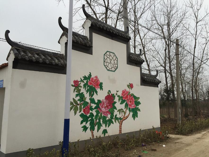 創意農村文化墻彩繪制作效果圖