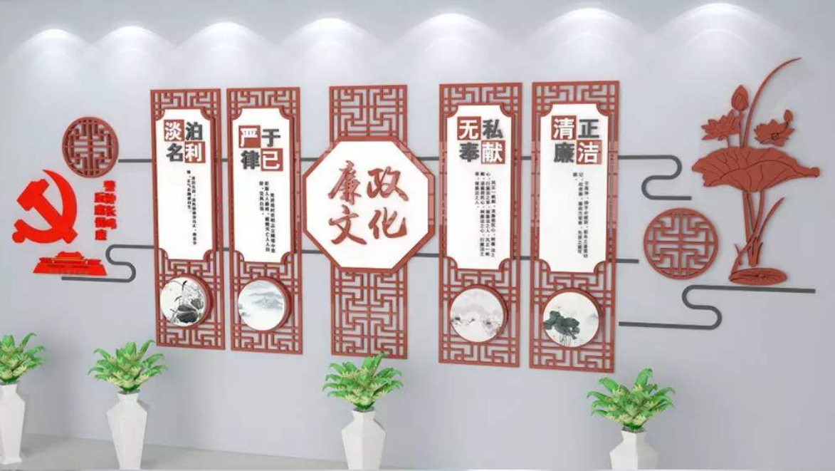 中國風(fēng)元素微立體精氣神中醫(yī)文化墻展板