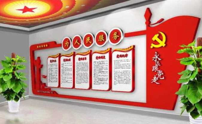 黨建文化墻展板設計圖