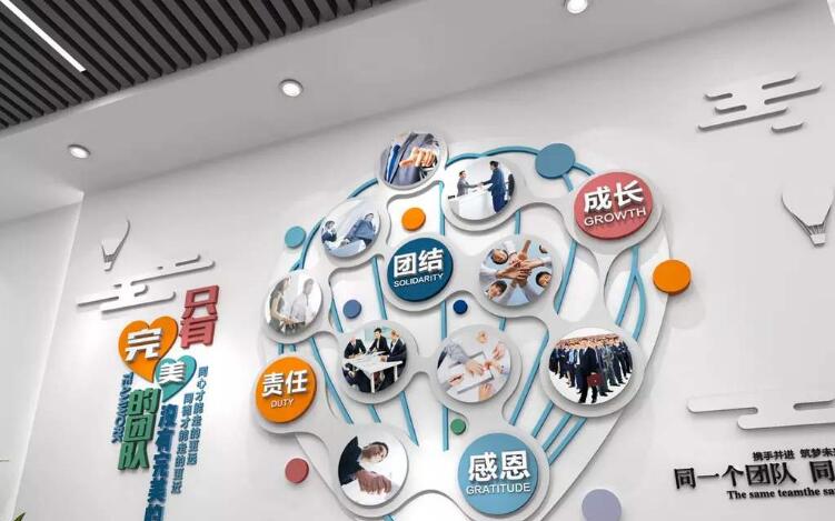 創意公司文化墻制作圖