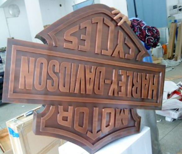 仿古精品銅字制作拉絲銅字