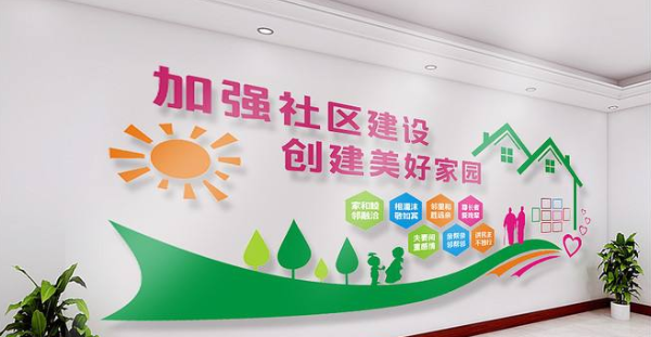 和諧文明社區文化墻