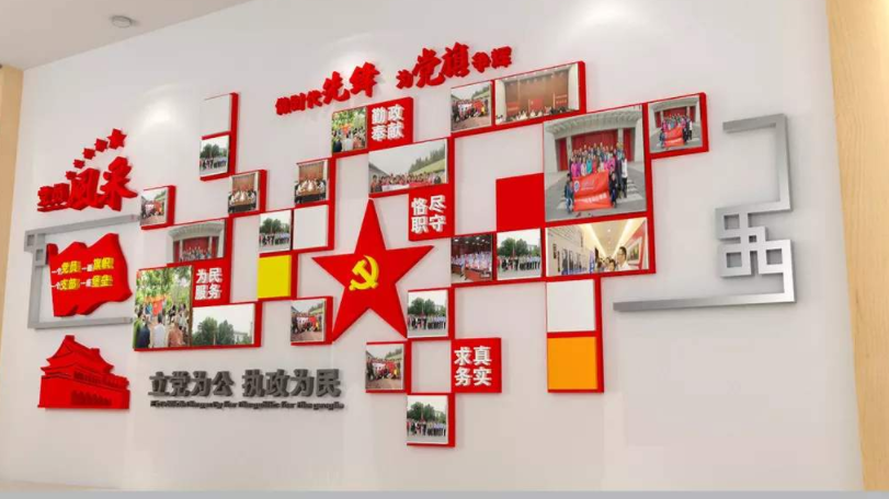 創(chuàng)意3d黨建文化墻照片墻形象墻黨員風(fēng)采