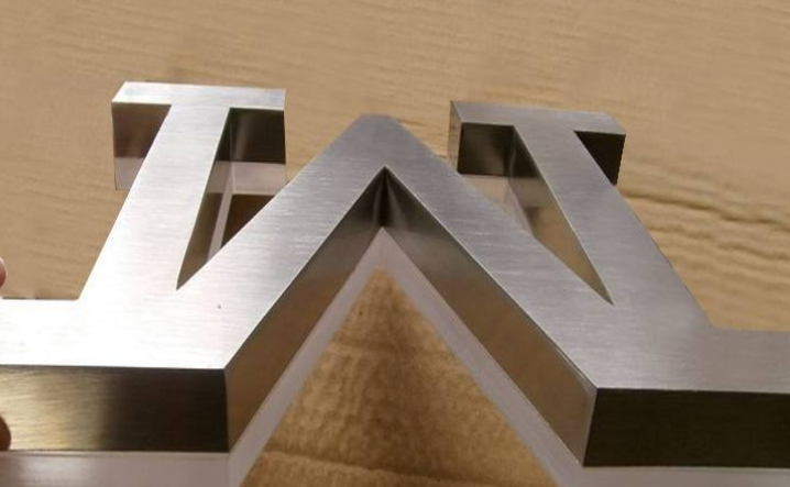 鈦金字制作門頭公司銅牌球面拉絲電鍍背光玫瑰金精品不銹鋼字銅字
