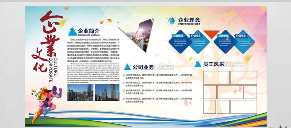 企業(yè)文化墻公司簡(jiǎn)介展板形象墻設(shè)計(jì)