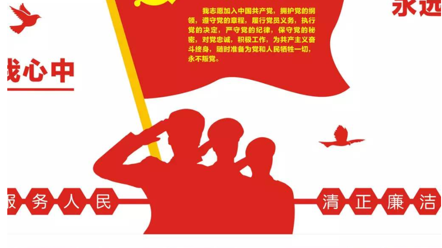 黨政機關社區黨在我心中黨建文化墻