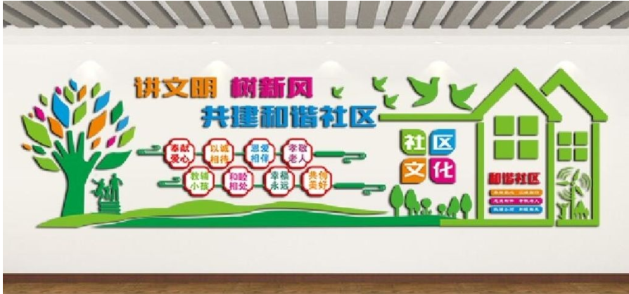 鄰里文化 社區(qū)文化墻圖片