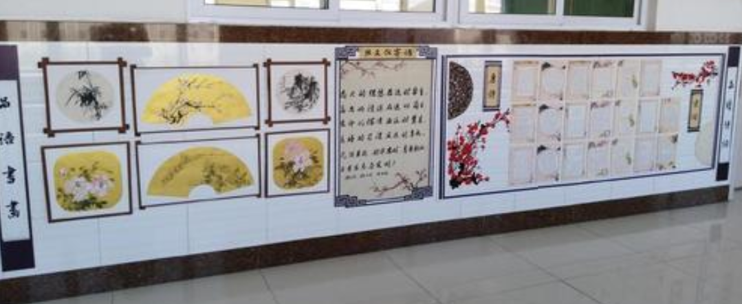 精美校園文化長廊設計文化墻