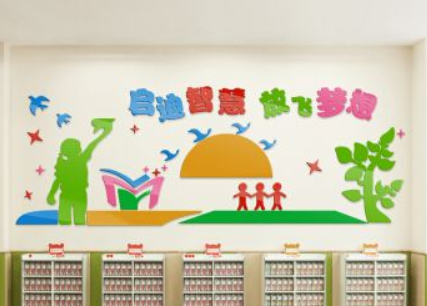 幼兒園校園班級文化墻裝飾墻貼教室兒童房布置3d立體