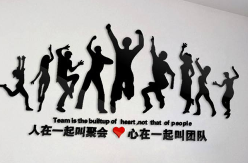 創(chuàng)意個性照片墻貼紙3d立體企業(yè)文化墻