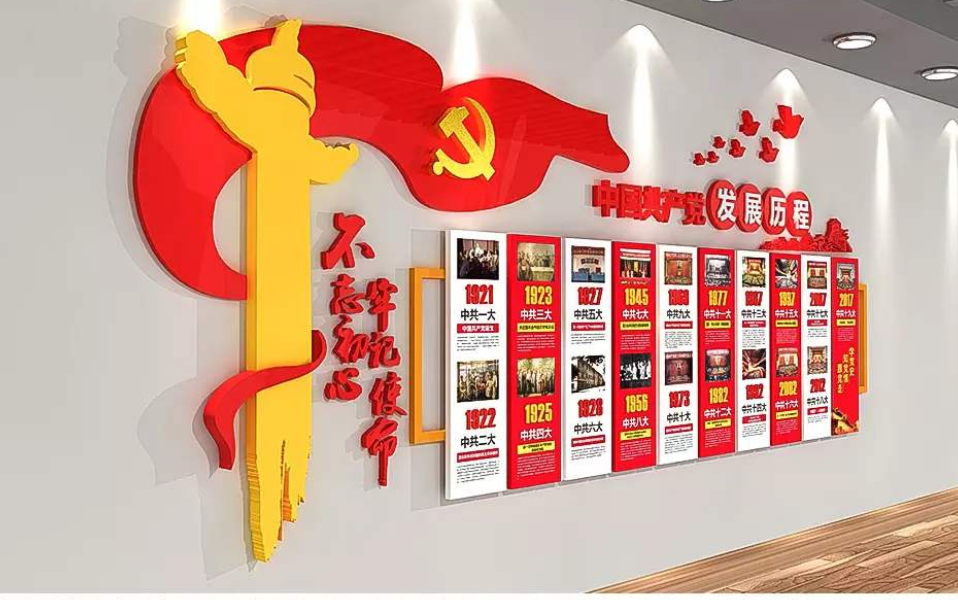 共青團團建文化墻黨建圖片