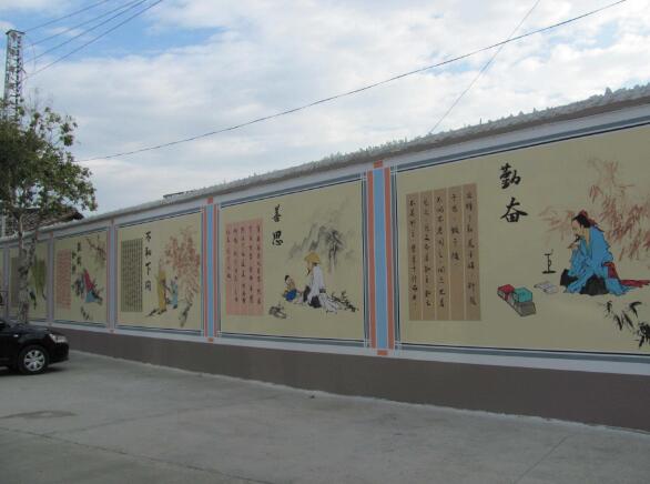 簡(jiǎn)約學(xué)校文化墻制作效果圖