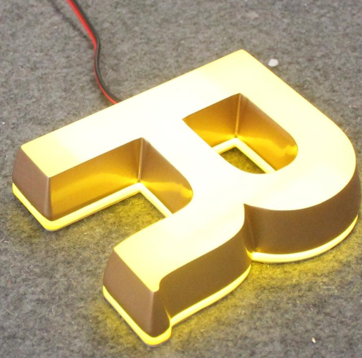 新款戶外不銹鋼發(fā)光字門頭定做亞克力平面led燈