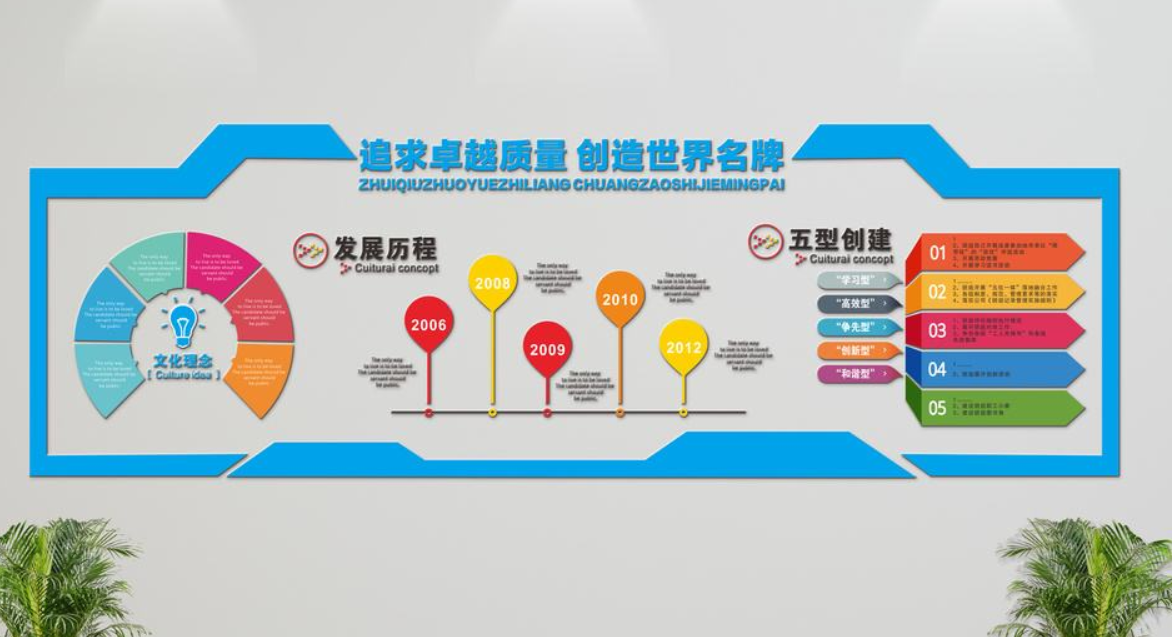 高端立體企業(yè)文化墻