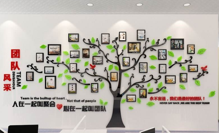 大氣立體矢量學(xué)校企業(yè)文化墻發(fā)展歷程形象墻