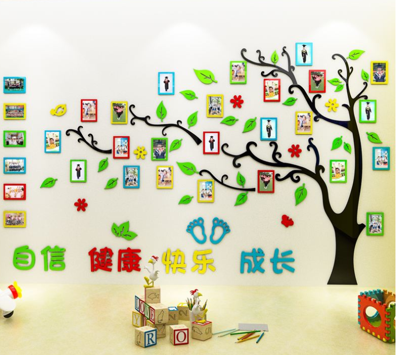 幼兒園墻貼小學班級文化墻黑板報裝飾教室布置材料主題創意墻