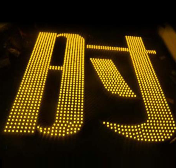 不銹鋼烤漆外露燈led發光字